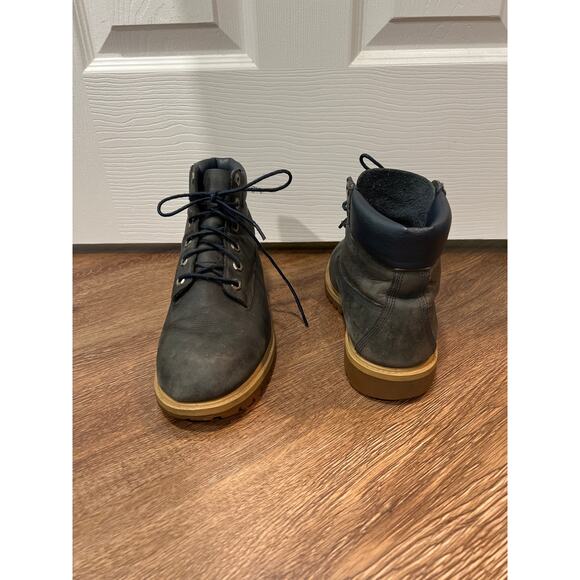 Timberland Premium 6-Inch Boots in Navy Leather EU 37 US 4.5 - Picture 4 of 12